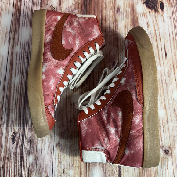 Nike BLAZER Mid '77 Cozi By You Big Kids Mens Size 7 Red High Top Sneakers Shoes - Picture 5 of 9